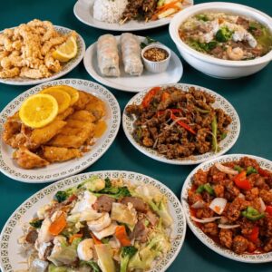 Combination dinner spread – AAA Chinese Restaurant & Lounge