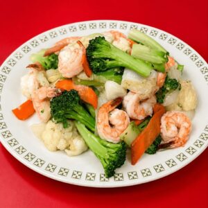 Shrimp with mixed vegetables – AAA Chinese Restaurant & Lounge